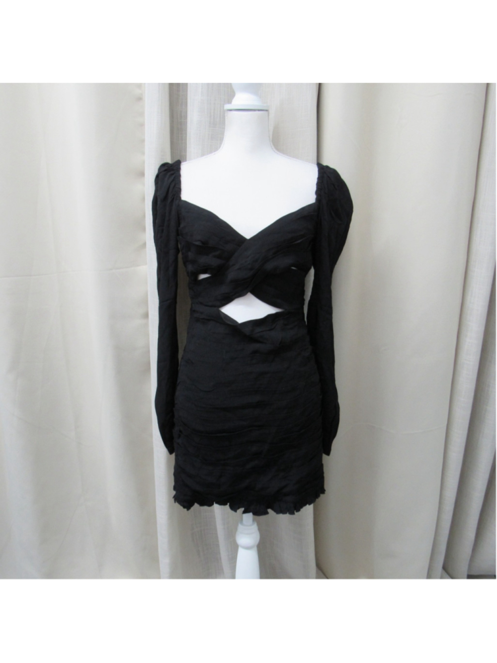 NWT Hello Molly Sur Belle Claire De Lune Cutout Black Mini Dress Size US 6 Med